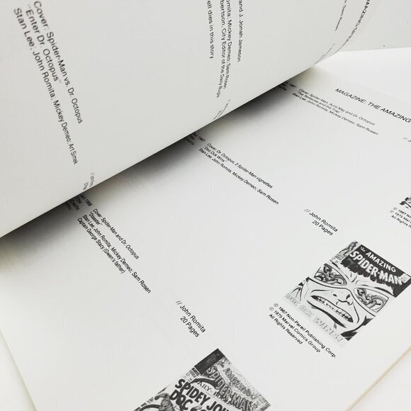 Amazing Spider-Man Marvel Comics Index Book Vintage 1975 Approved by Stan Lee - Picture 6 of 9